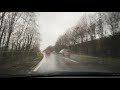 Driving home in Storm Dennis UK / ASMR in the Car / Rain / Wipers