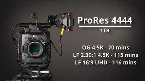 Alexa Mini LF  - Recording Formats and Times