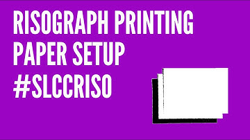 Risograph Printing: Paper Basics