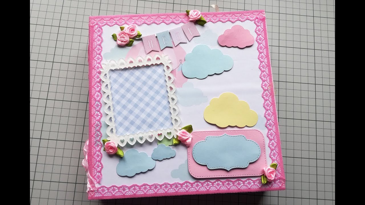 Album scrapbooking facil bebe niña -Ideas Scrap - Diy 