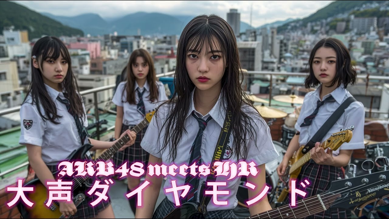 大声ダイヤモンド | 放課後AI女子高生バンドがAKB48をHR風にカバーしてみた
