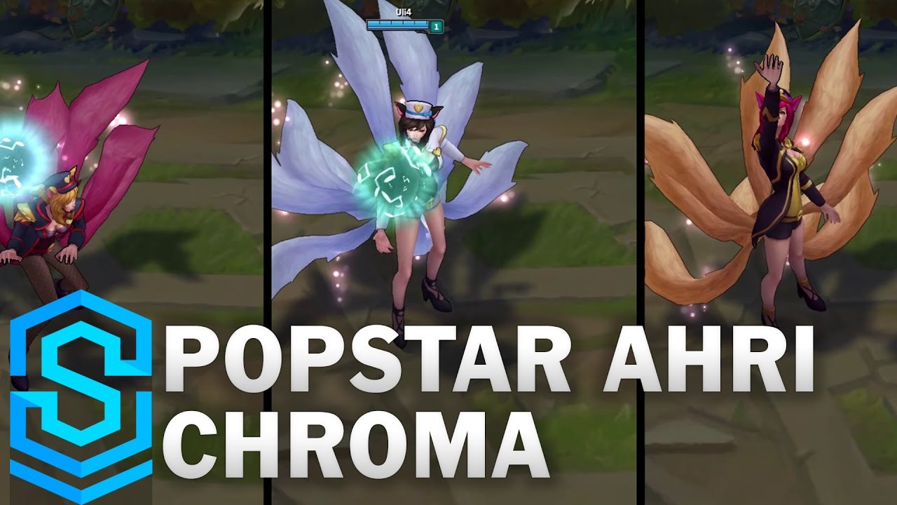 Popstar Ahri Chroma Skins Youtube