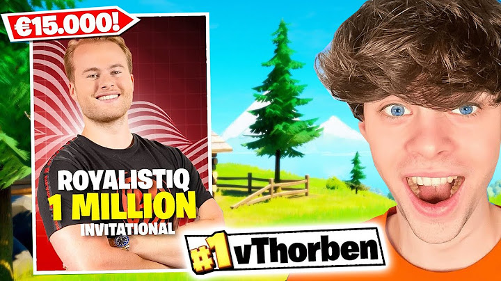 vThorben Speelt Royalistiq 1 Million Fortnite Toernooi! (15,000$)