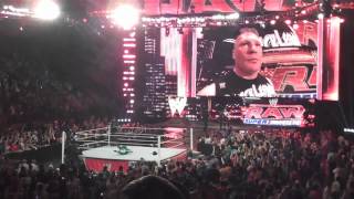 WWE Monday Night RAW 4/2/12 - Brock Lesnar Returns!