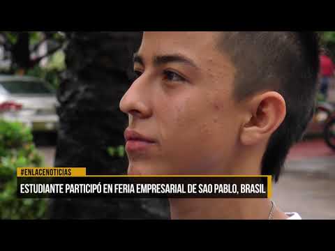 Estudiante participo en feria empresarial de Sao Pablo, Brasil