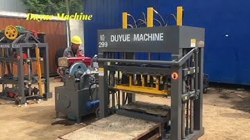 The 299th QT4-30 diesel concrete hollow block and paver machine testing before delivery to Guyana.