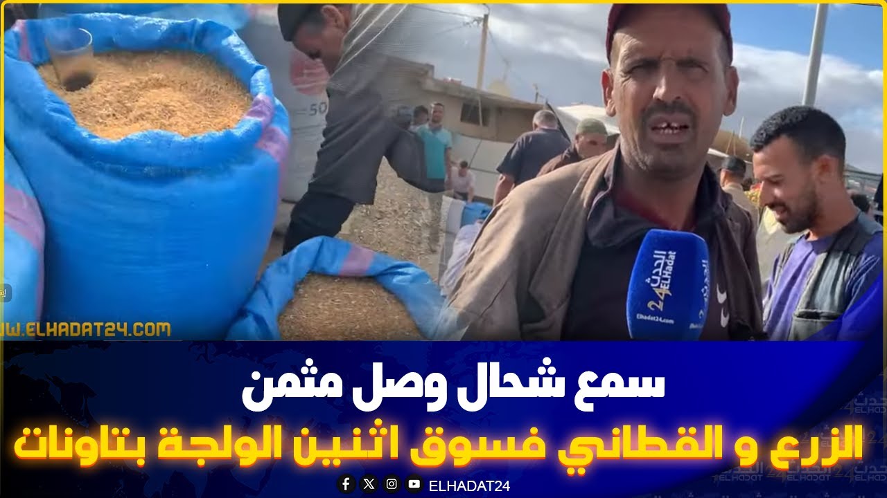 الحرث قرب وثمن الزرع والقطاني  مرتفع فسوق اثنين الولجة بتاونات