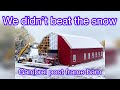 Building a gambrel  style post frame barn part 7