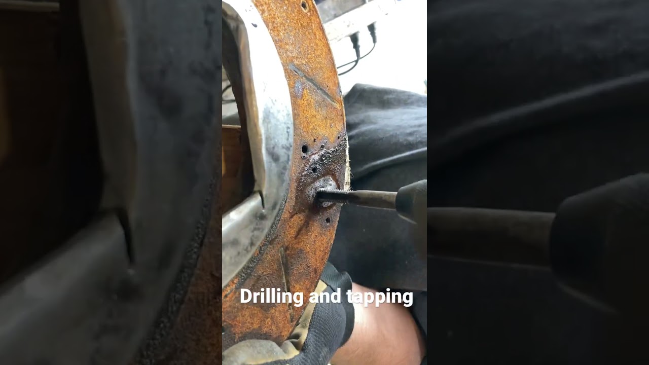 Drilling and tapping a stop