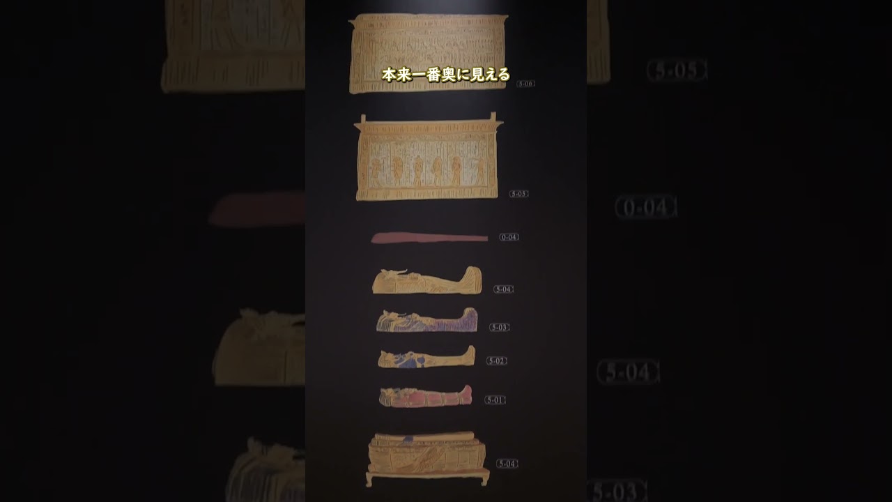 ツタンカーメンの青春】棺のマトリョーシカ#shorts #古代エジプト