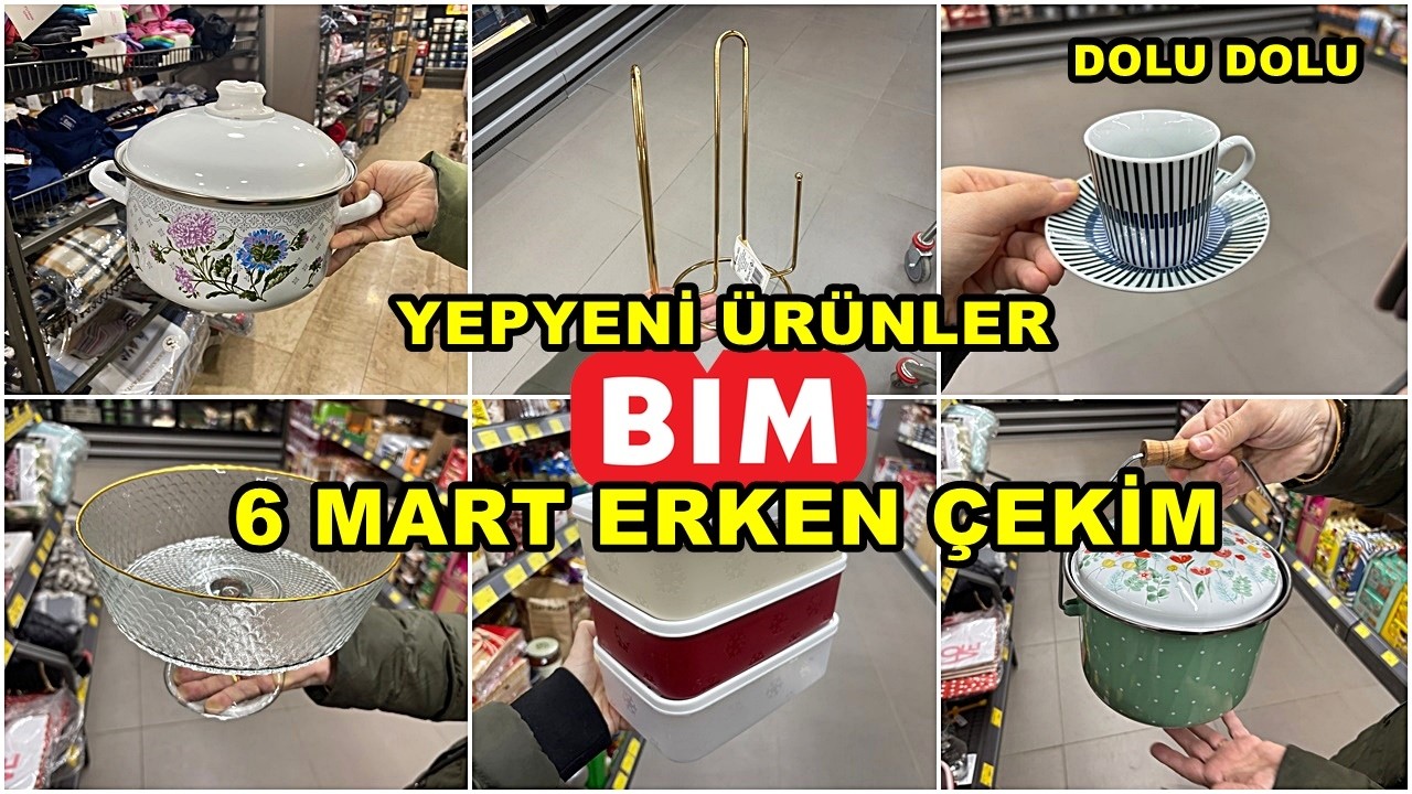 BİME GELDİ HEMEN ALDIK💃BİM 6 MART 2026 CUMA💃/GERÇEK İLK VE TEK ERKEN ÇEKİM❗️/YEPYENİ ÜRÜNLER/