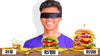 PROVANDO AS COMIDAS MAIS BARATAS vs MAIS CARAS DO IFOOD!