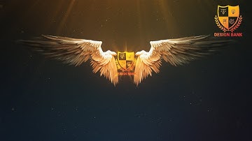 ID #963 - Wings Logo Animation Intro Reveal - Design Bank Logo Animation
