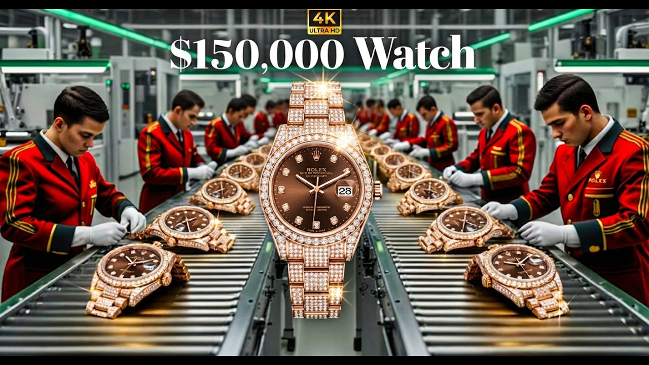 Watch Production Process Diamond Watch Making Process | Inside Luxury Watch Factory Production ...