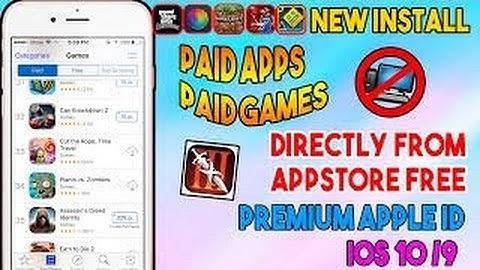 Apple ID with new paid apps , games free from app store iOS 10.3.2 no jailbreak iPhone , iPad , iPod