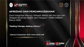 [LIVE] Apresiasi dan Penganugerahan Zona Integritas Menuju WBK/WBBM Tahun 2020