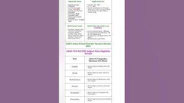 AWES Army School TGT PGT PRT Recruitment 2022 Admit Card.  #barishmeintum