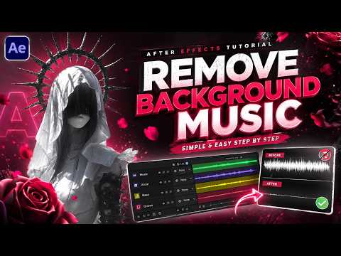 Remove Background Music from video 💀🔥 | After Effects | Flashae