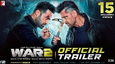 War 2 Trailer Concept | Hrithik Roshan vs Jr NTR | YRF Spy Universe | Fan Made Movie