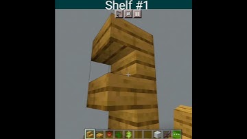 minecraft tricks and tips survival modern shelf #1 design minecraft easy Minecraft #Short