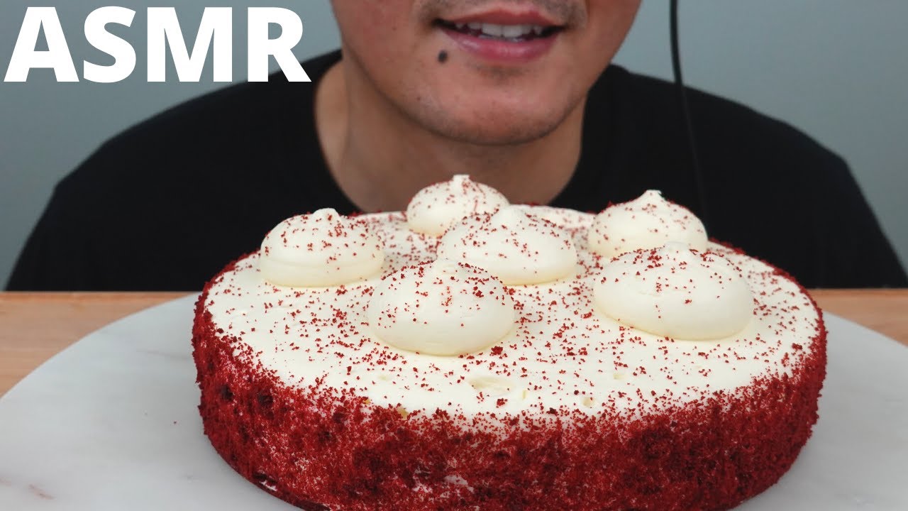 ASMR | Red Velvet Cake | The Hangry Mole Eating Show