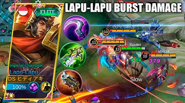 LAPU-LAPU BURST DAMAGE | TOP GLOBAL LAPU-LAPU | LAPU-LAPU BEST BUILD | MLBB