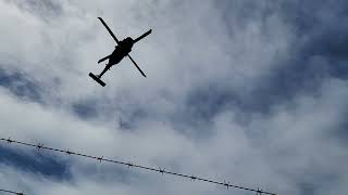 AH60s departing Mackay airport after refuelling.