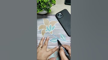 HOW TO TRACE DESIGN ON FABRIC FOR EMBROIDERY | #shorts  #dressdesign  #embroidery #clothing