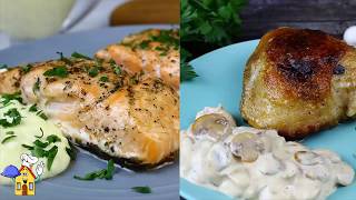 Ужин без возни и заморочек! Сразу 2 вкусных рецепта + Соусы Ужин без возни и заморочек! Сразу 2 вкусных рецепта + Соусы