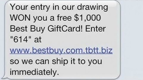 Those spam text messages that you get are a scam