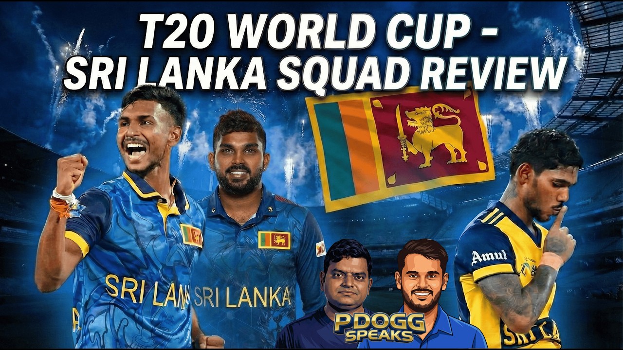 Spin to Win? | DDS Dropped! | T20 World Cup 2026 Sri Lanka Squad Review | Pdoggspeaks
