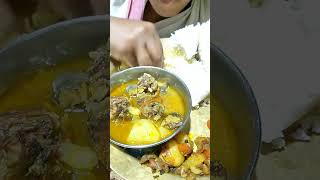 Local chicken curry, chicken fry, with rice king chili asaar
