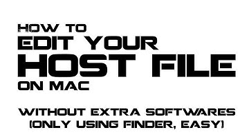 How to Edit Your Host File (Mac)