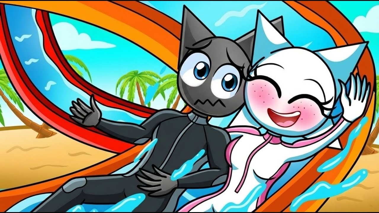 GRAY Goes down the SCARIEST WATERSLIDE in Roblox!