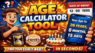 Create Age Calculator Tool Using HTML, CSS & JavaScript | S B Tech