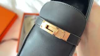 HERMES KELLY DESTIN LOAFERS UNBOXING