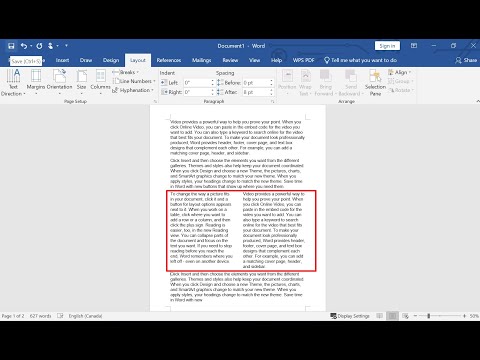How to insert columns into MS word 365 thumbnail