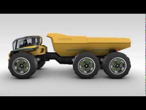 Volvo CENTAUR - Volvo's futuristic Dumper concept machine - YouTube