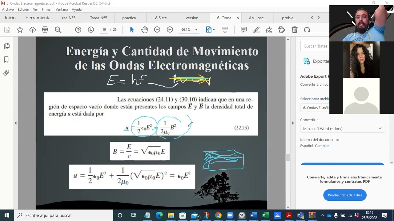 Clases Física General 2 Grupo 7 del 25-05-2022
