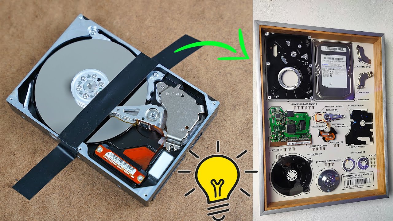 Download Look at that ORIGINAL idea with an old HDD- ASMR