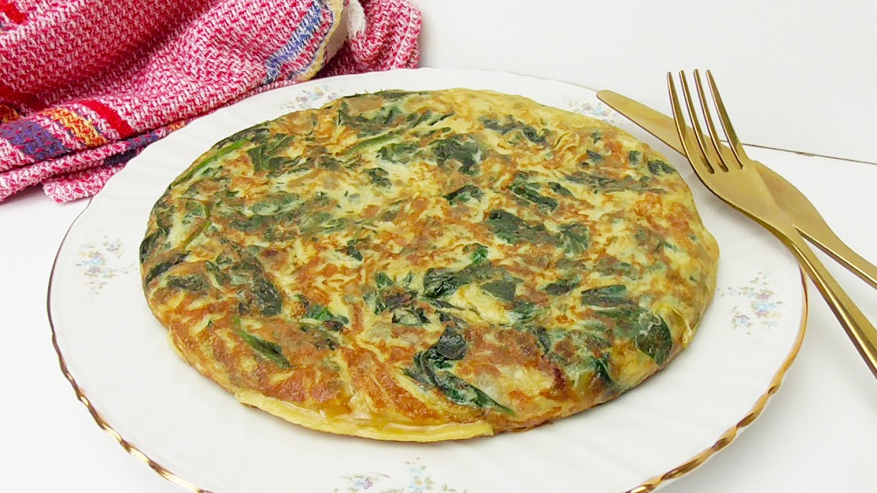 TORTILLA de ESPINACAS - COCINA CONMIGO SALUDABLE