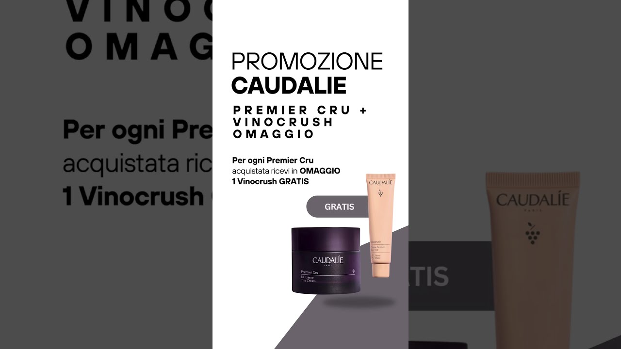 PROMOZIONE Caudalie: Acquista Premier Cru e ricevi Vinocrush in OMAGGIO
