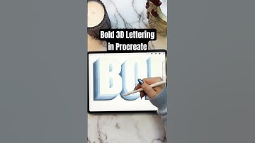 Bold 3D Lettering in Procreate #procreateart #procreatetutorials #procreateart