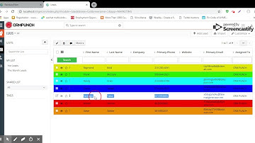 Rainbow Filter Listing for vTiger CRM