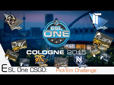 [CSGO] ESL One Cologne: Pick'EM Challenge + Stickers Opening.