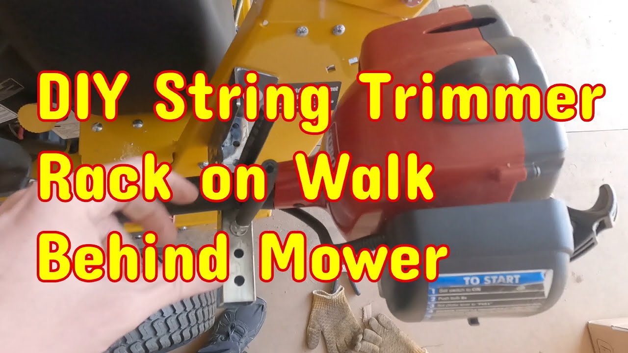DIY Trimmer Rack Install on a Hustler Trimstar Walk Behind Mower 