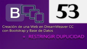 Cap 53 - Creación de una web en DreamWeaver CC con Bootstrap y Base de Datos