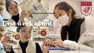 First week of uni 📖📚 @ Korea University