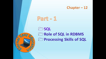 TN 12th computer science(chapter - 12) Structured Query Language (Part 1)