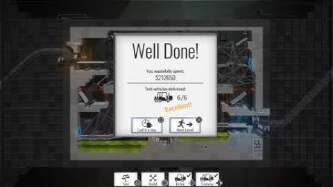 Bridge Constructor Portal Level 55